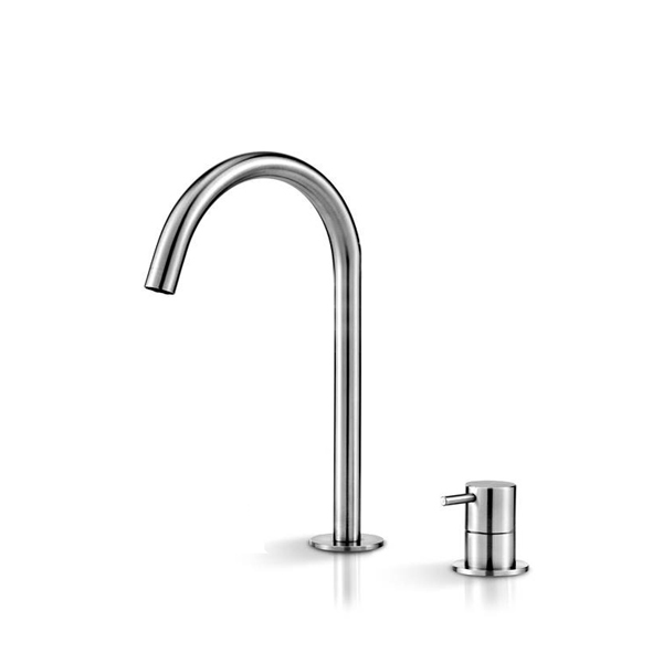 Miscelatore 2 fori per lavabo con bocca erogazione Collezione Deco by Linki