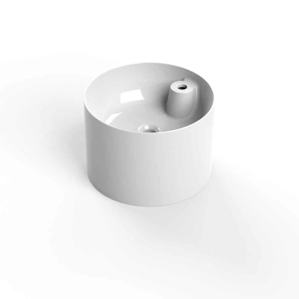 Lavabo da appoggio Poli con foro rubinetto e diametro 44cm AeT Italia