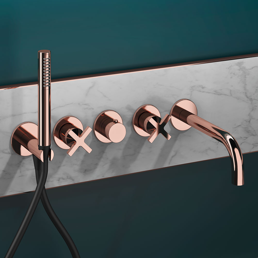 Kit vasca ad incasso orizzontale termostatico Hugò by Geda