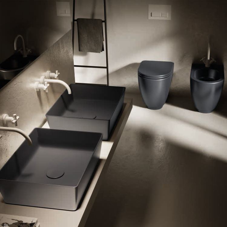 Lavabo da appoggio lavagna Happy Hour Slim 11:00 Hatria