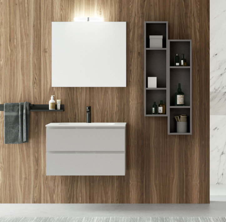 Mobile bagno grigio chiaro Qubo2 Gruppo Geromin