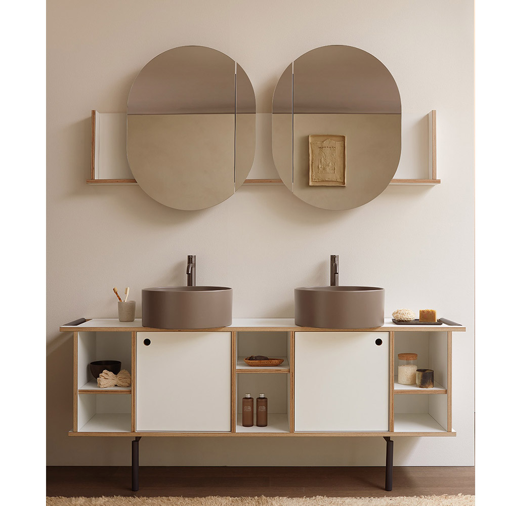 Specchio doppio Theo Ceramica Cielo