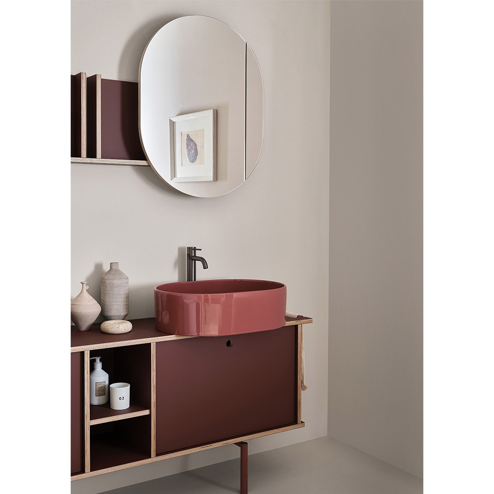 Specchio contenitore Theo Ceramica Cielo