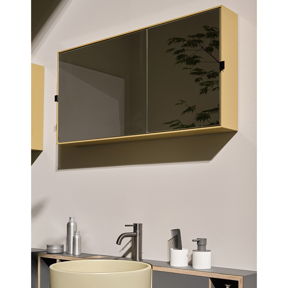 Specchio contenitore rettangolare Simple Box Ceramica Cielo