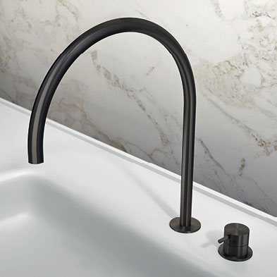 Set lavabo 2 fori a ponte grande Toki by Radomonte