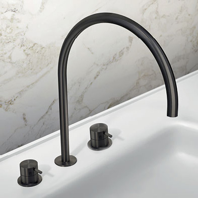 Set lavabo 3 fori a ponte grande Toki by Radomonte