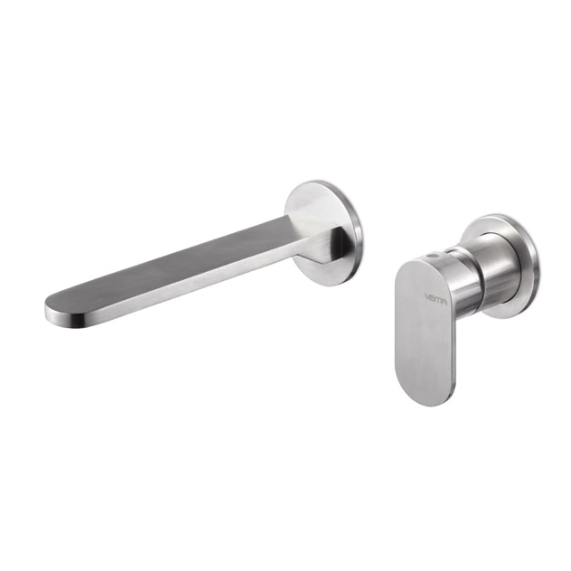 Gruppo miscelatore monocomando a parete per lavabo Ayas by Vema