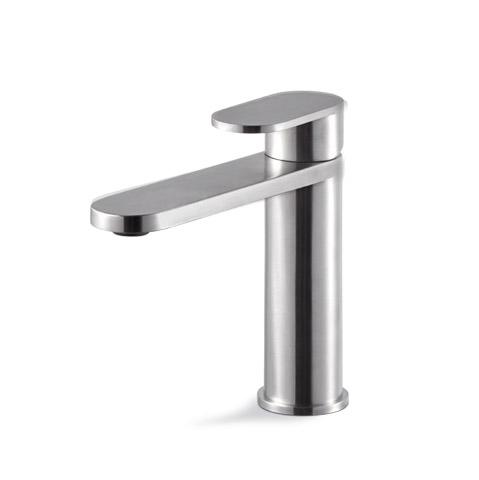 Miscelatore monocomando in acciaio per lavabo Ayas by Vema