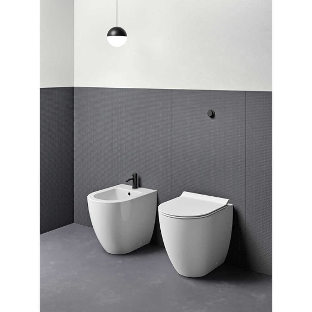 Wc a terra bianco lucido Pura GSI