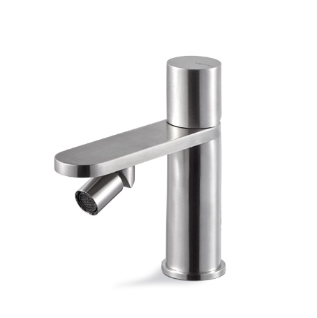 Miscelatore monocomando in acciaio per bidet Veny Steel by Vema
