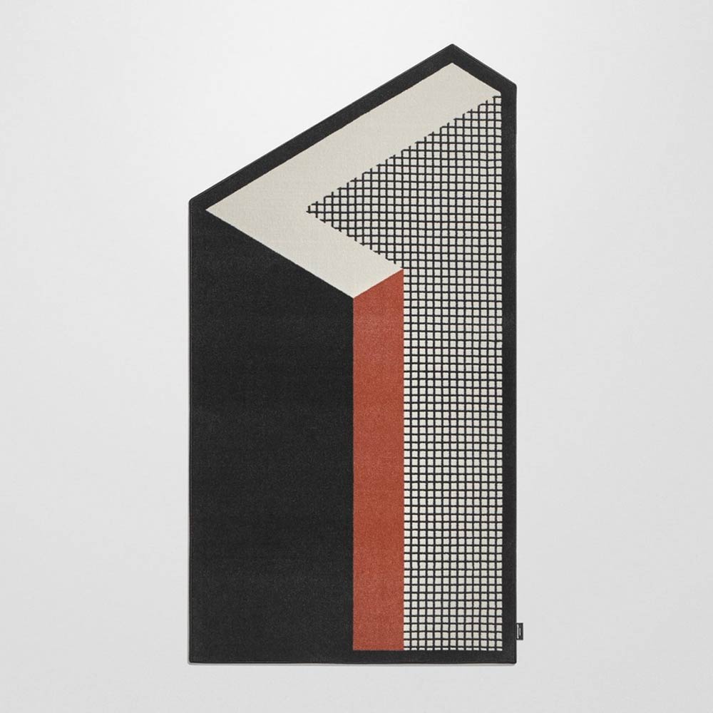 Tappeto a motivi geometrici Volumi Antoniolupi Design