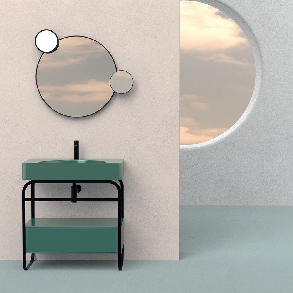 Mobile bagno con cassetto Lunaris 81 Alice Ceramica