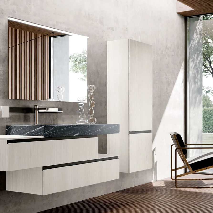 Mobile per il bagno con cassetti Linea 04 Archeda