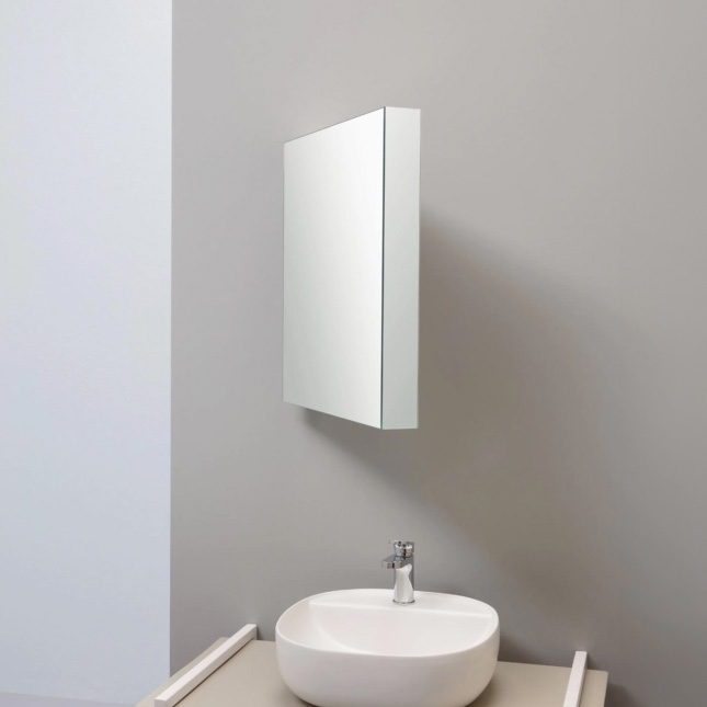 Specchio basculante con interno portaoggetti - Mirror Book by Azzurra Ceramica
