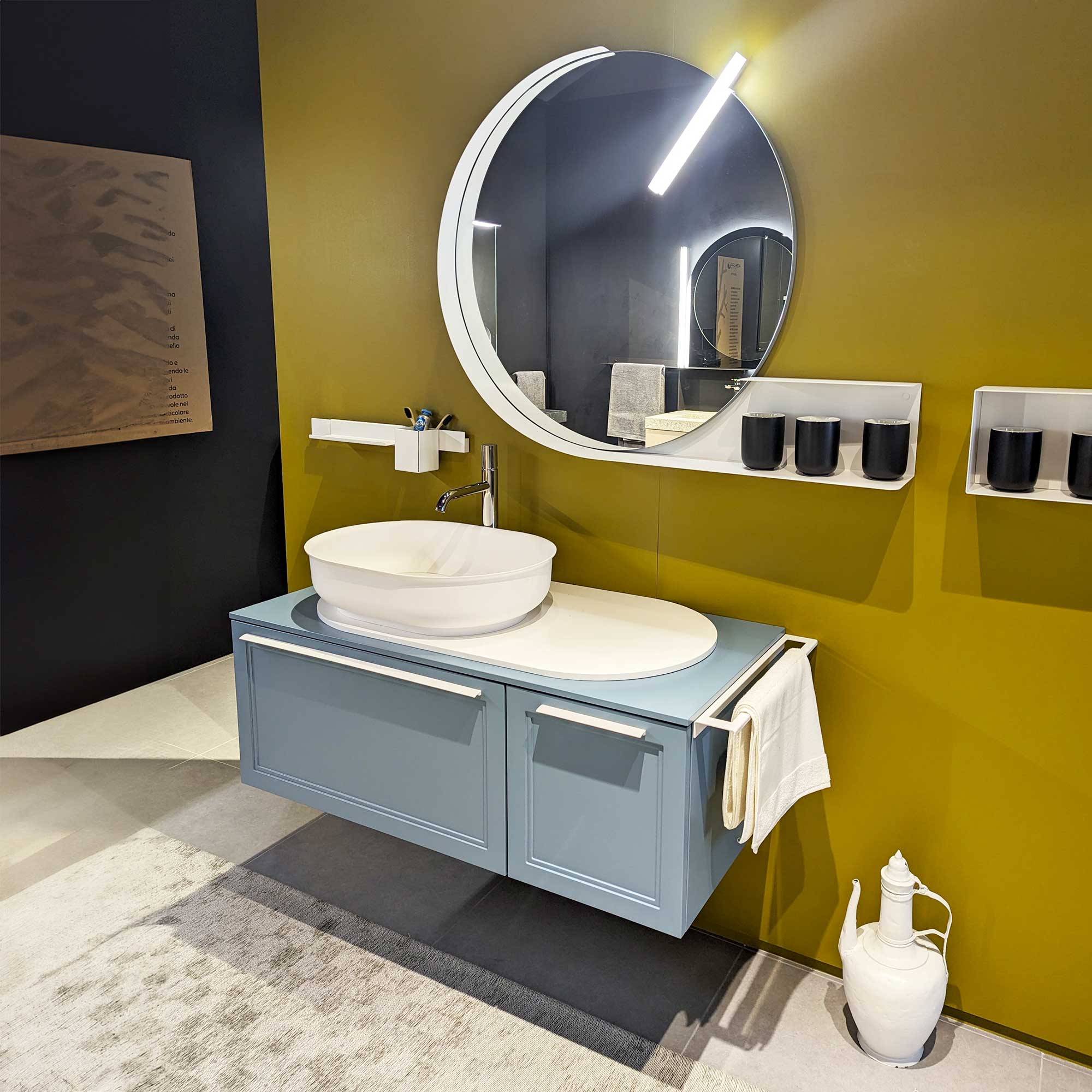 Mobile bagno SETA 02 in laccato opaco Archeda