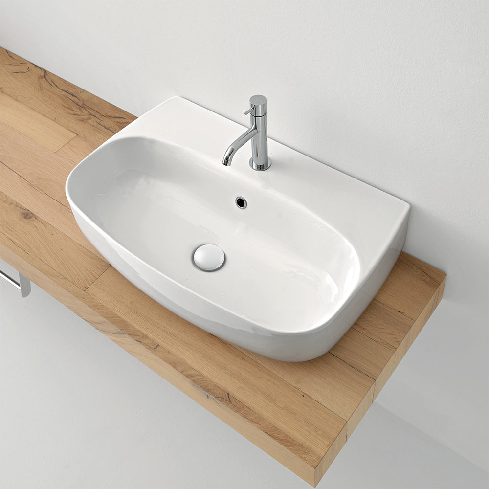 Lavabo rettangolare in ceramica Nolita Kerasan