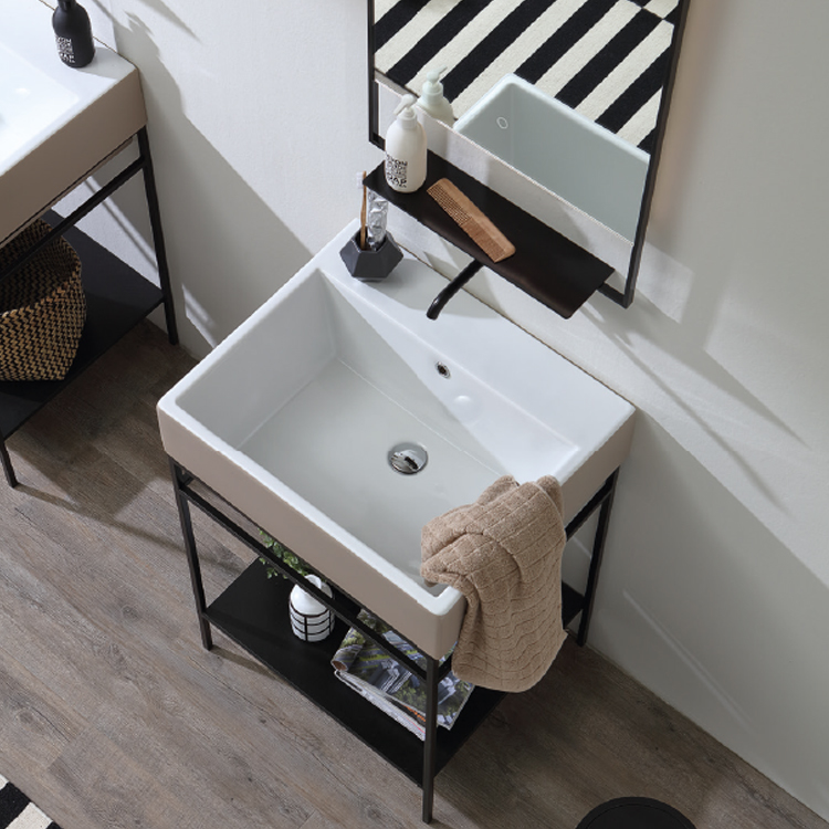 Mobile per il bagno con lavabo colorato Colavene Volant