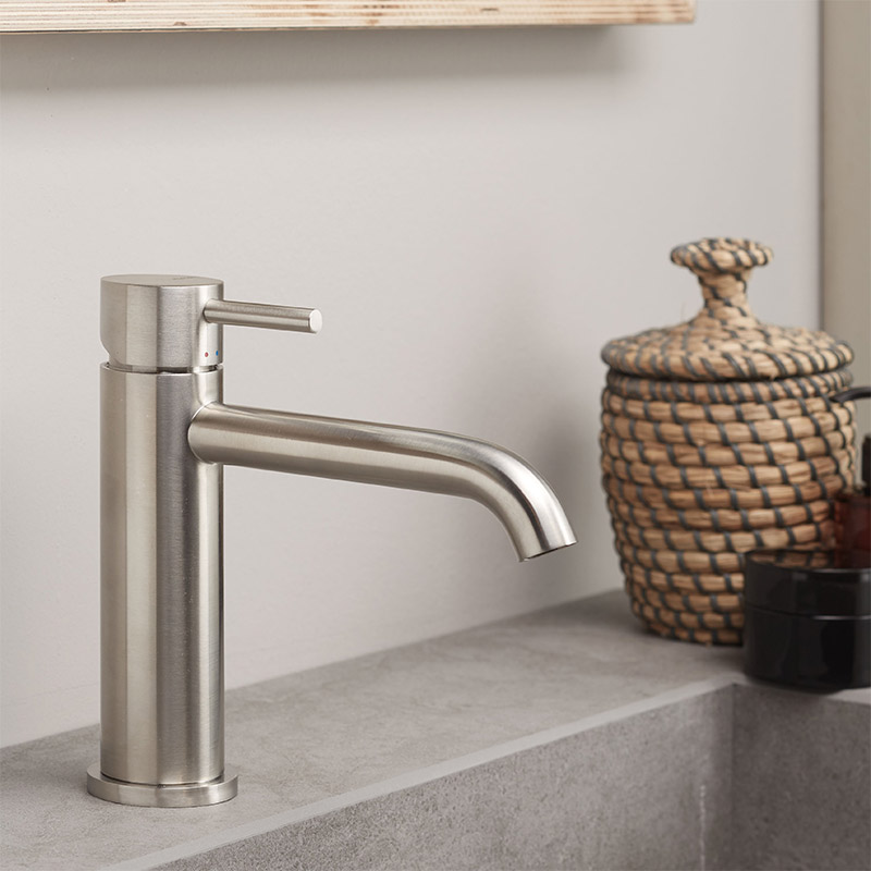 Miscelatore lavabo Tiber Steel Vema