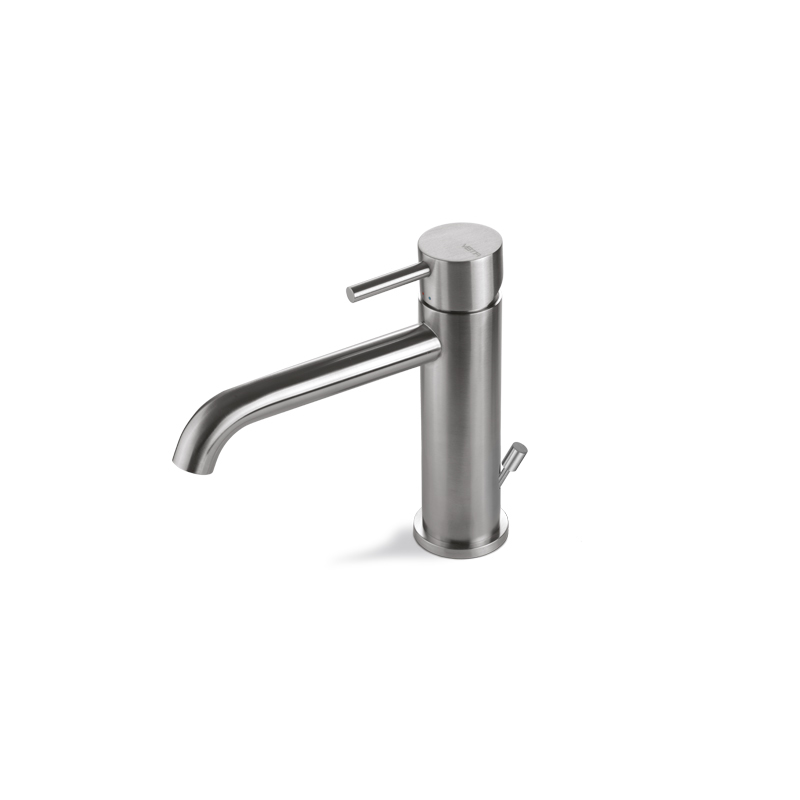 Miscelatore lavabo con scarico Tiber Steel Vema