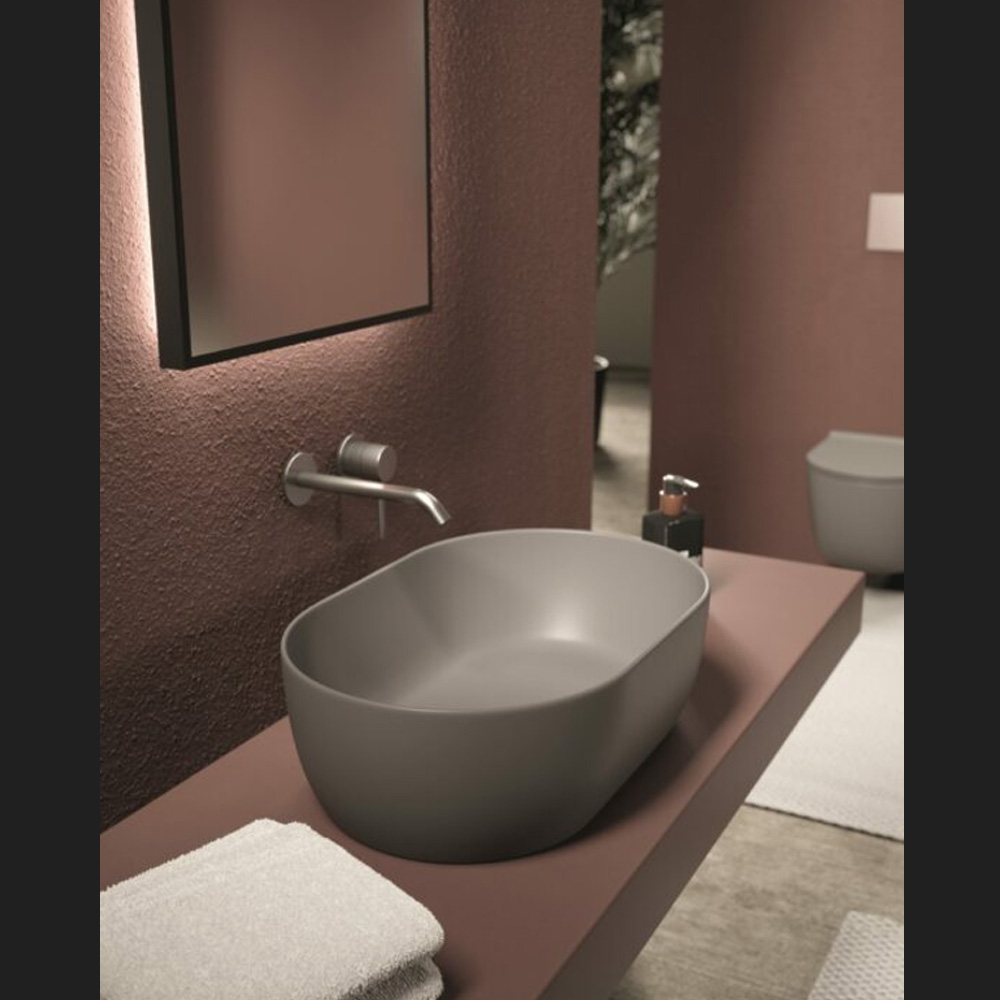 Lavabo in ceramica 55x35 Unica Alice Ceramica