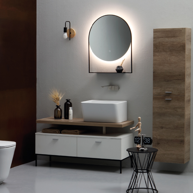 Mobile bagno con piano in Rovere Wynn 1 Colavene