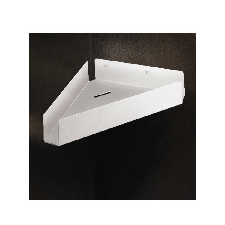 Mensola doccia ad angolo destra Black/white Oml