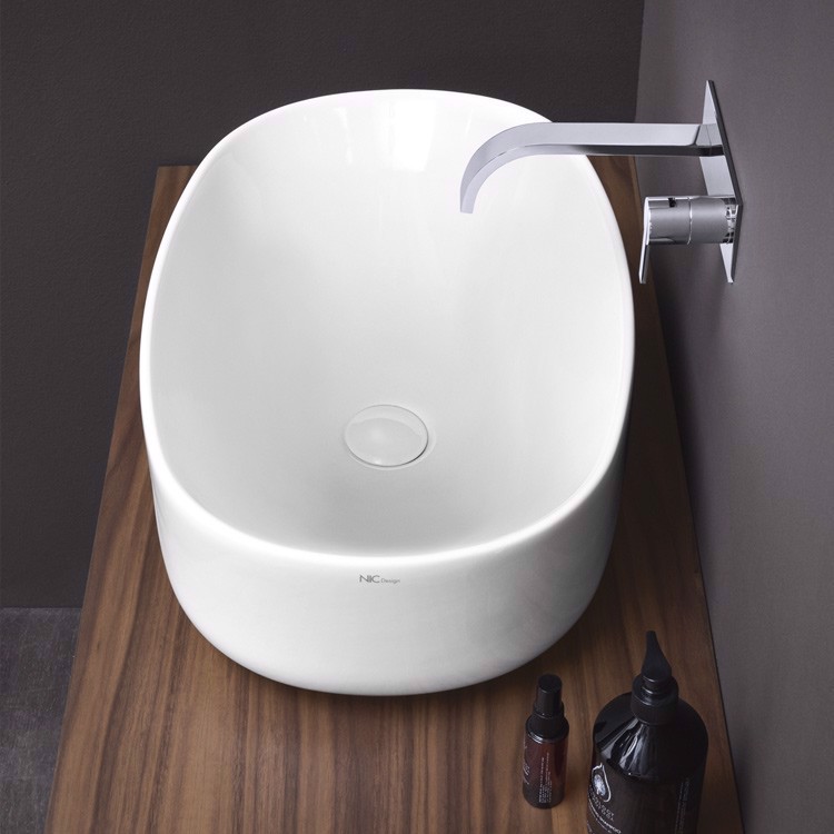 Lavabo bagno da appoggio Semplice Nic Design