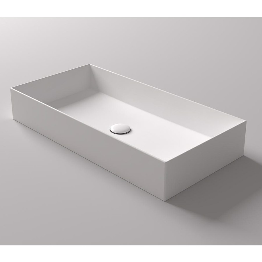 Lavabo squadrato da Appoggio 80 cm Agile Simas