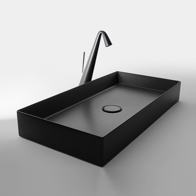 Lavabo Nero Opaco Track Valdama 60 X 38
