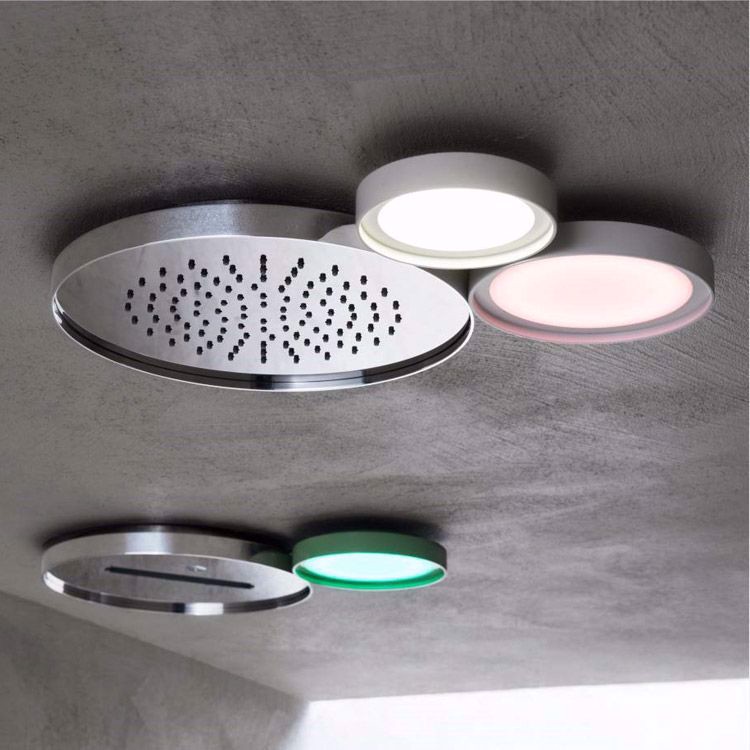 Soffione con luce Ninfea AquaElite