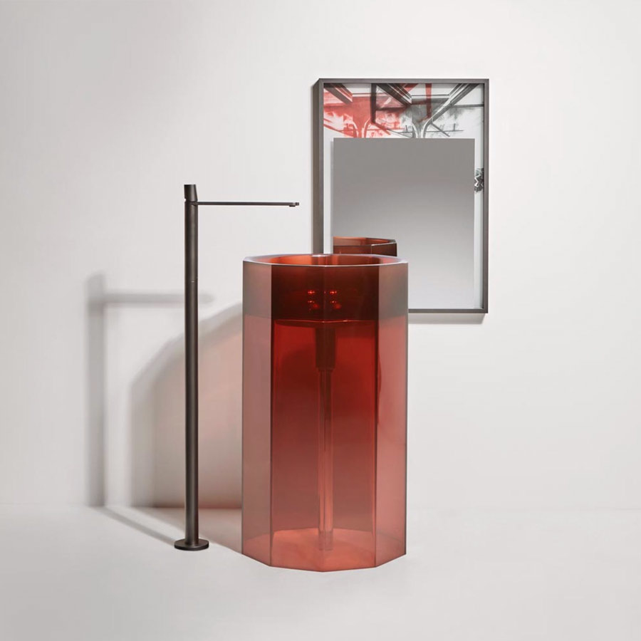 Lavabo in Cristalmood Vitreo antoniolupi