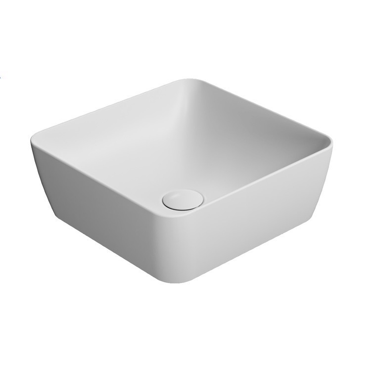 Lavabo da appoggio in ceramica opaca Color Elements Gsi