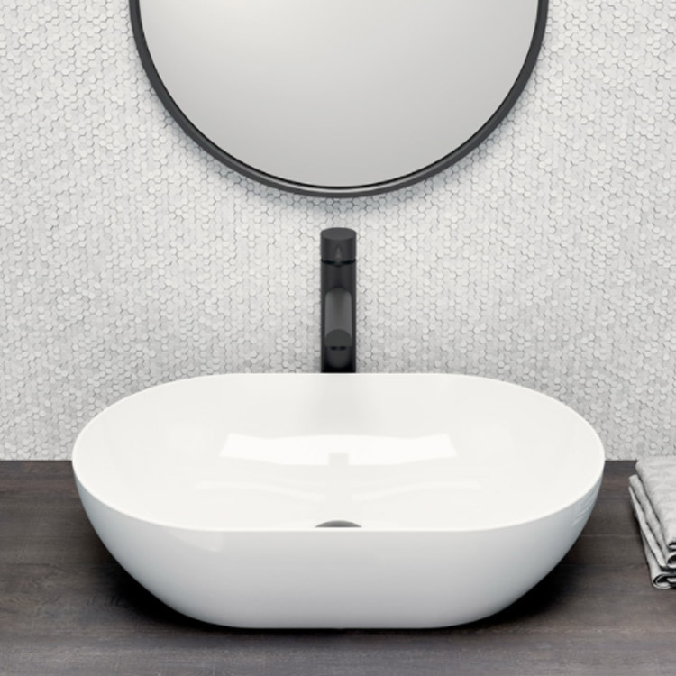 Lavabo in ceramica 60×37 cm Color Elements Gsi