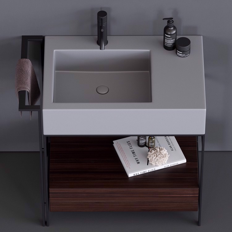 Mobiletto con cassetto Narciso Mini Ceramica Cielo