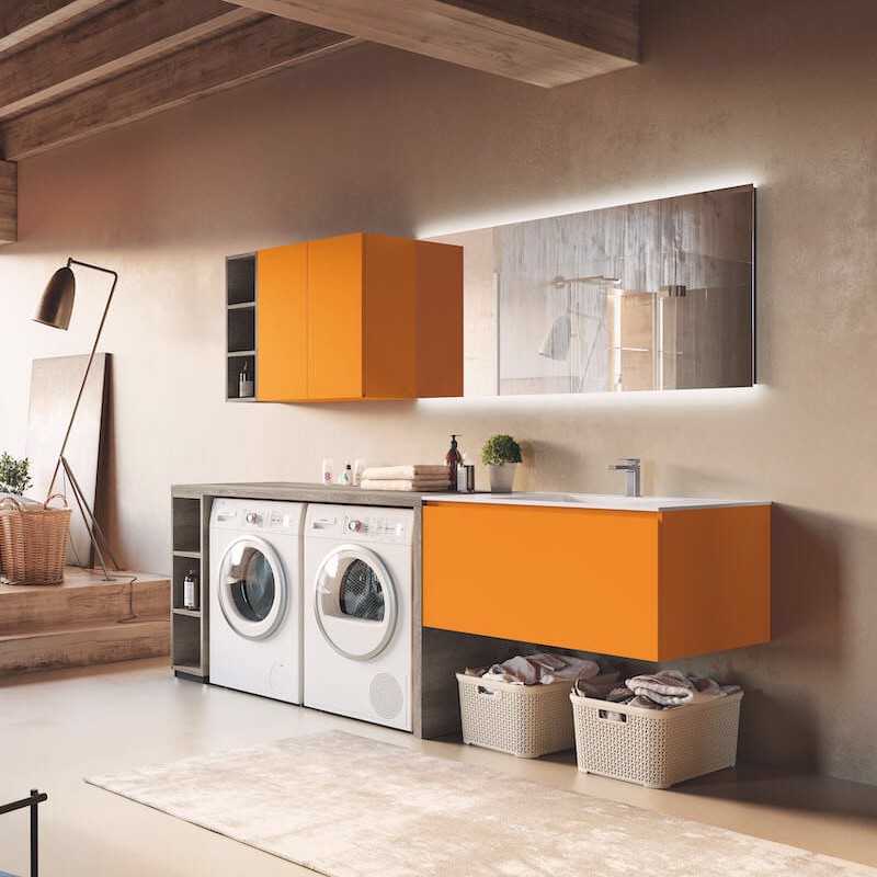 Mobile per la lavanderia con lavatoio Laundry 04