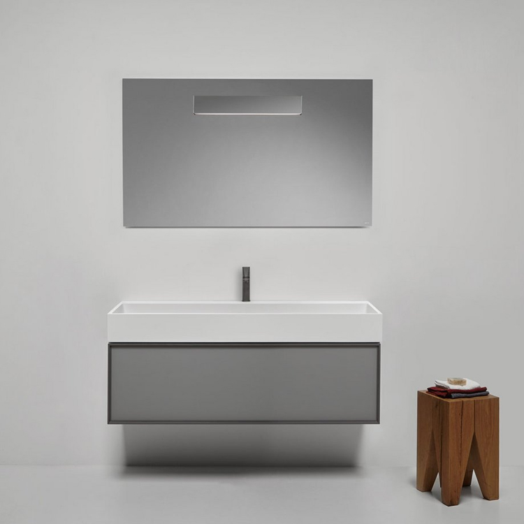 Mobile bagno Bespoke con doppio lavabo Monoblocchi antoniolupi