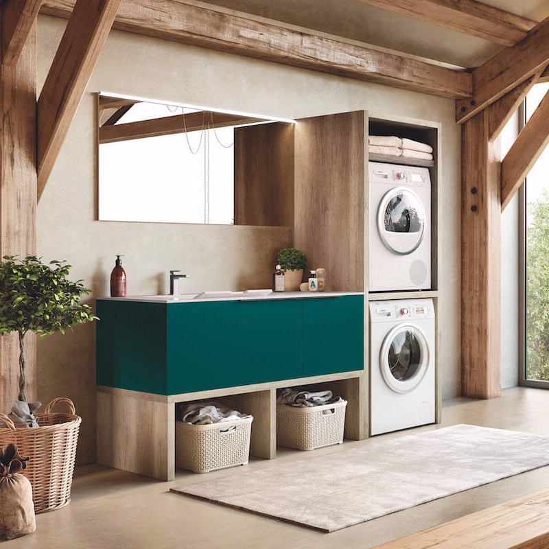 Mobile per la lavanderia con struttura Laundry 08