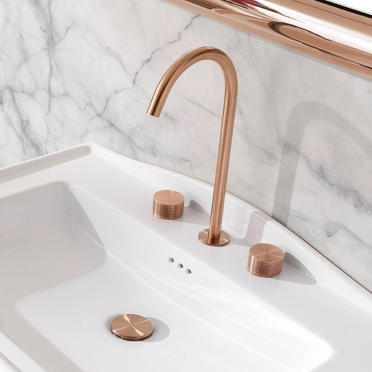 Miscelatore alto da piano con due rubinetti Kronos Linki