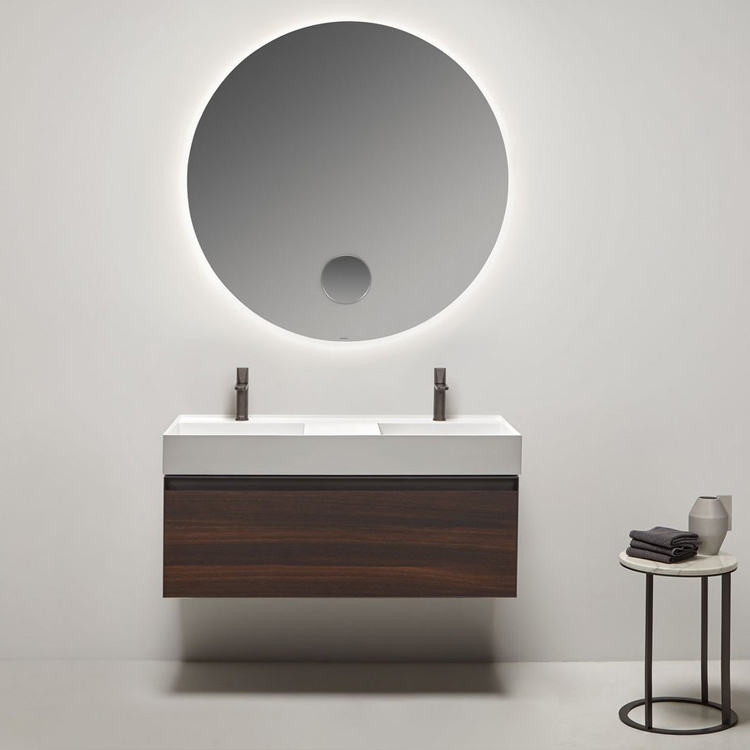 Mobile sospeso con lavabo doppio Monoblocchi antoniolupi