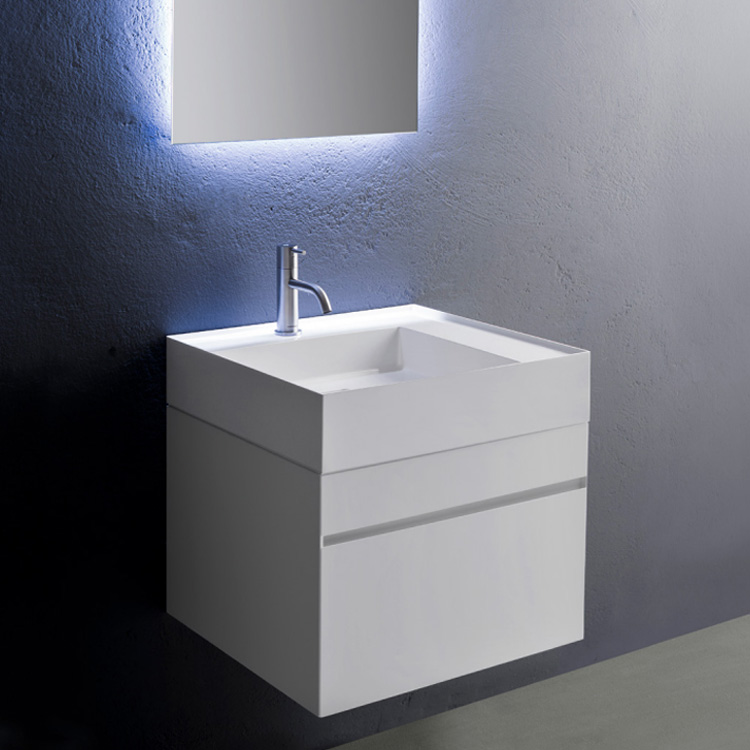 Mobile bagno Graffio con doppio cassetto Monoblocchi antoniolupi