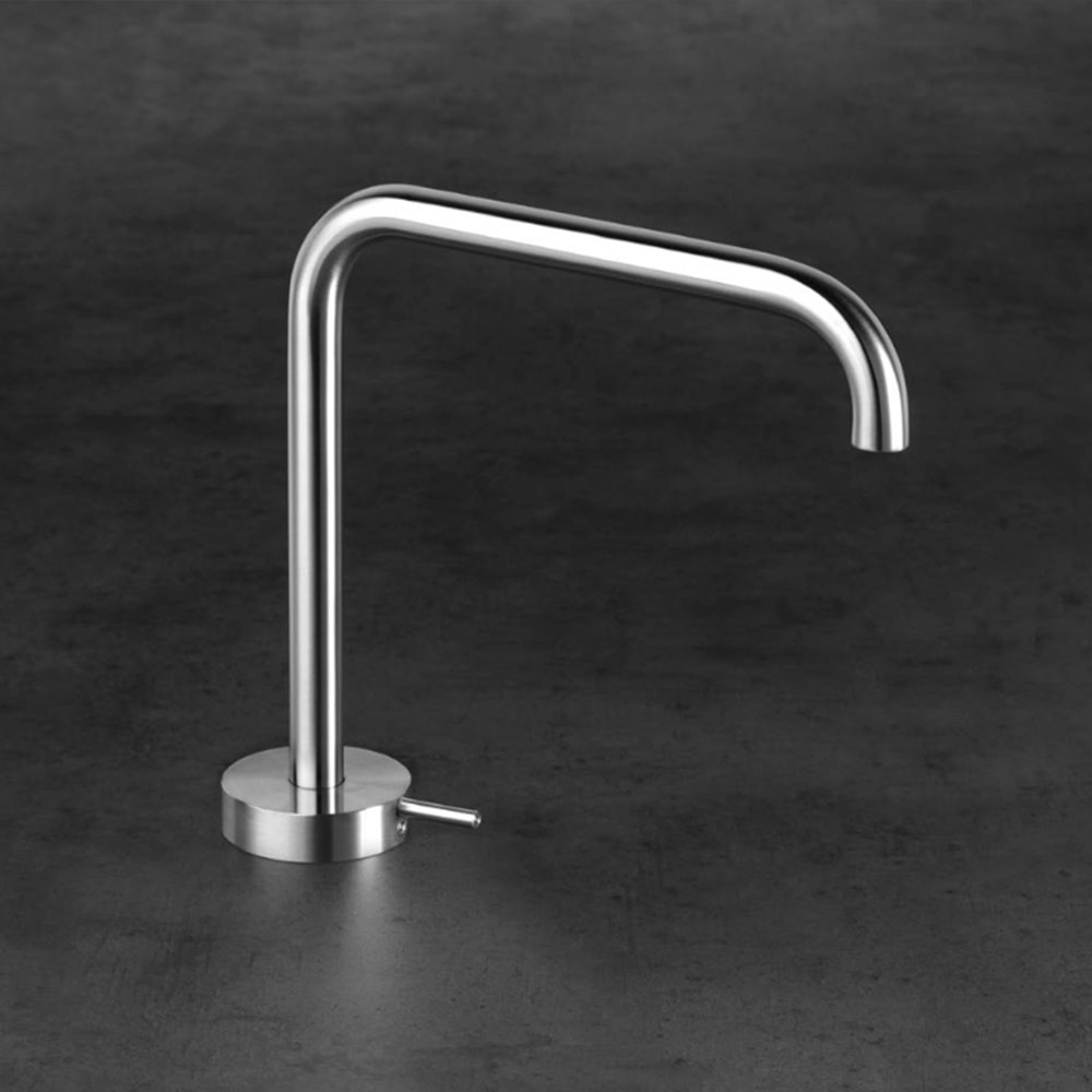 Miscelatore lavabo con canna L.130 mm Round Linki