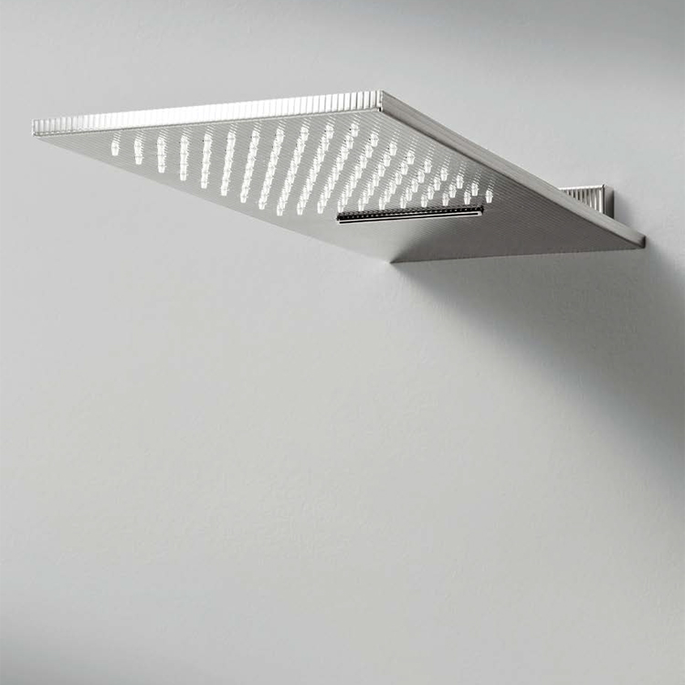 Soffione a parete con getto pioggia e cascata Ios/Kea Treemme