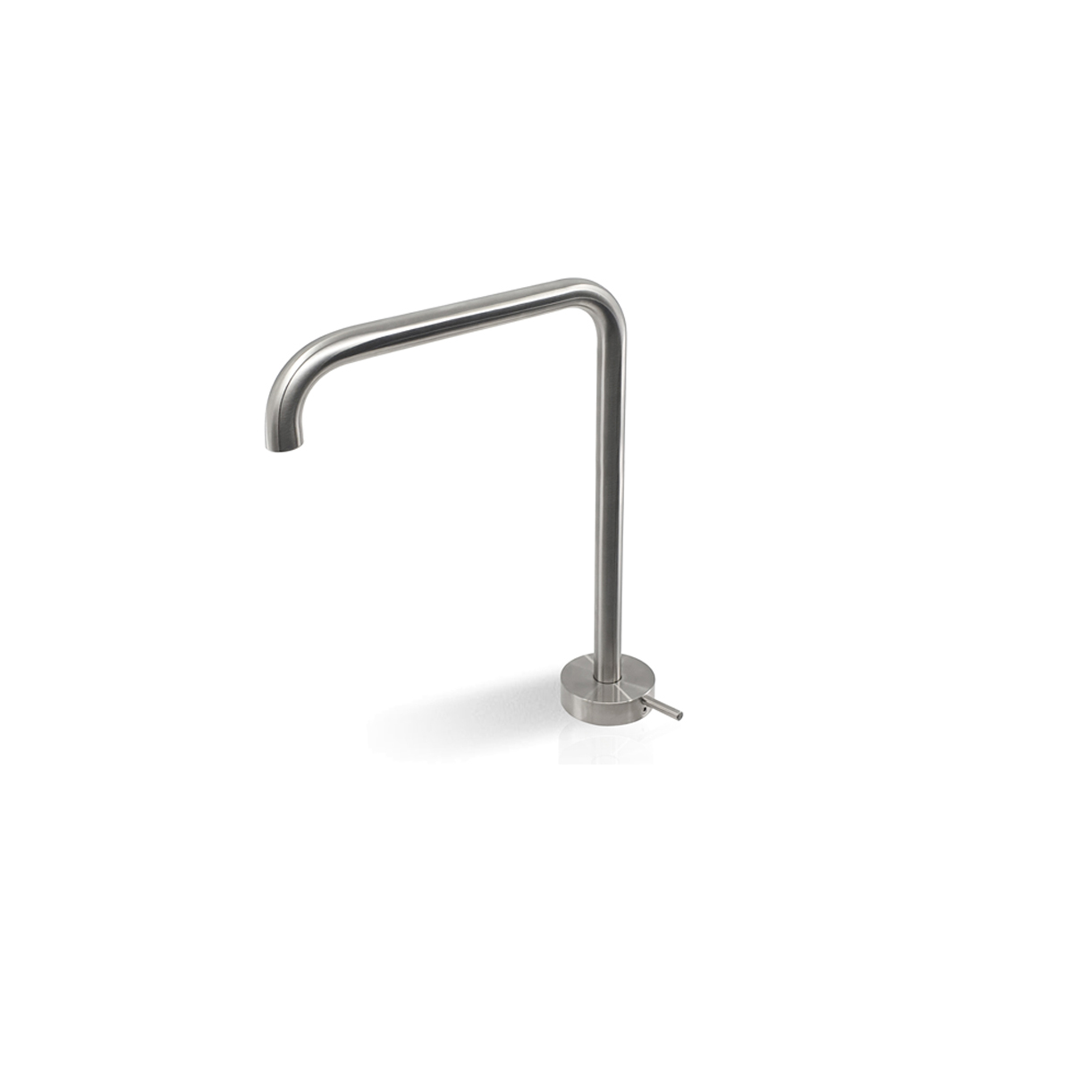 Miscelatore alto in acciaio spazzolato Round Linki