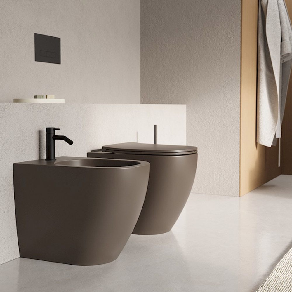 Bidet filo muro, varie finiture di colore Pin Nic Design