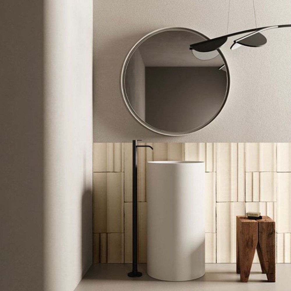 Lavabo freestanding in ceramica Ovvio Nic Design