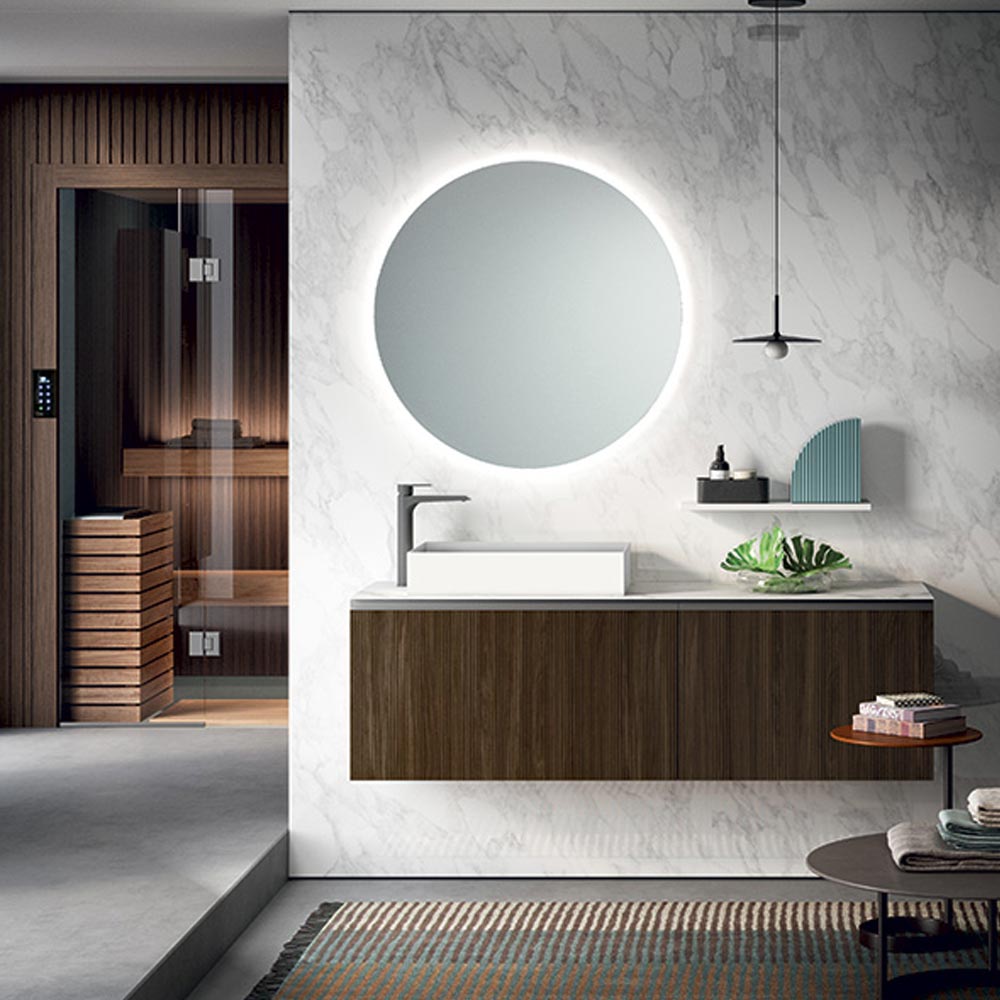 Mobile bagno con lavabo da appoggio Elite 09 Gruppo Geromin