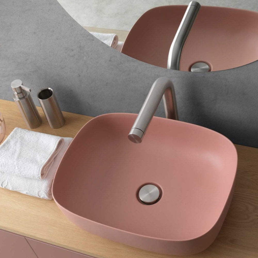 Lavabo da appoggio in ceramica Vess52 AeT Italia