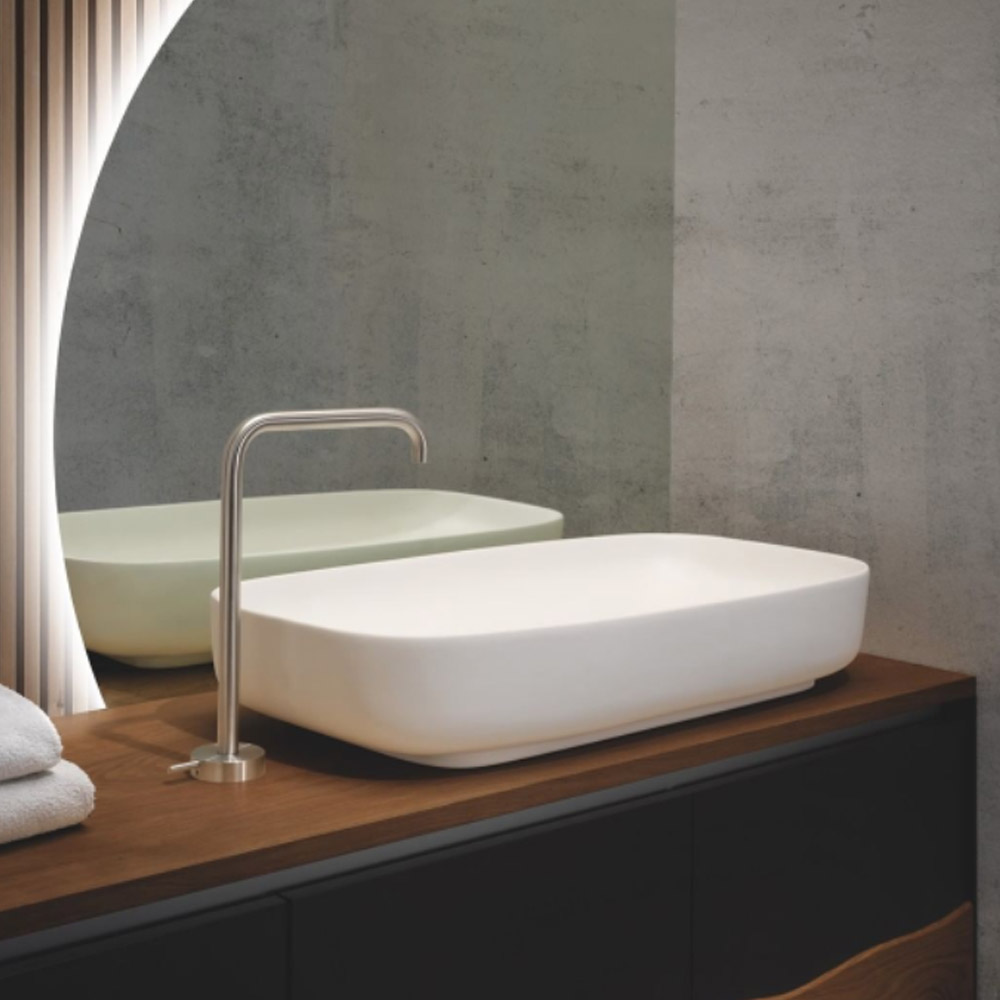 Lavabo in ceramica bianco opaco Vess60 AeT Italia