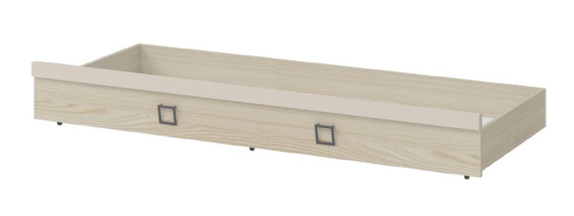 Letto estraibile "Benjamin", frassino / crema - 80 x 190 cm (l x l)