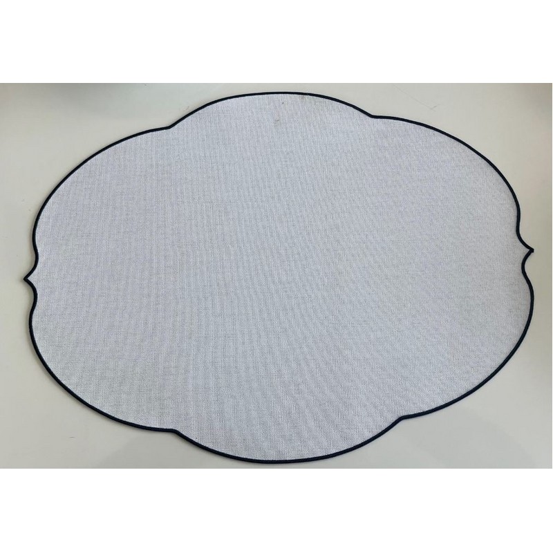 FLOWERS BIANCO TOVAGLIETTA MAT.PU PLACEMAT 48X35 CM. GUZZINI